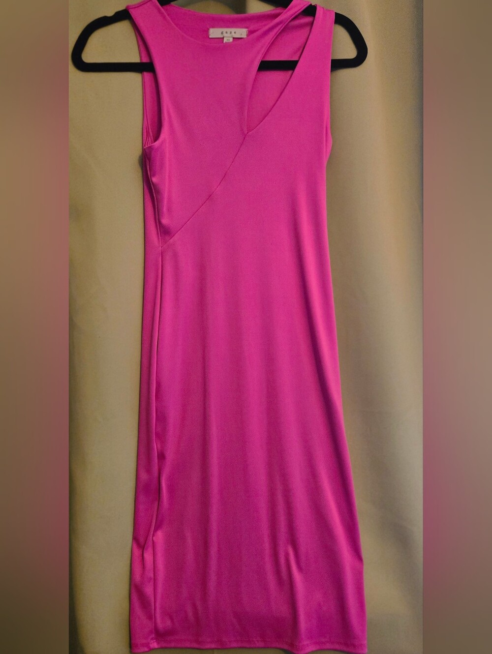 Eileen Fisher Vibrant Fuchsia Sleeveless Midi Dress